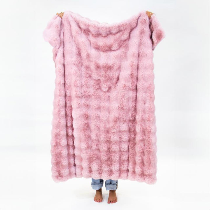 Faux Fur Blanket | Pink