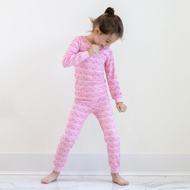 Kid's Heartstrings Long Sleeve Pajamas
