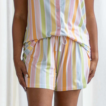 Sleep Shorts | Candy Stripe