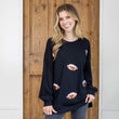 Football Sequin Sweatshirt | Black