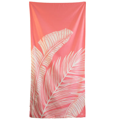 Beach Towel | Light Pink Palm Beach