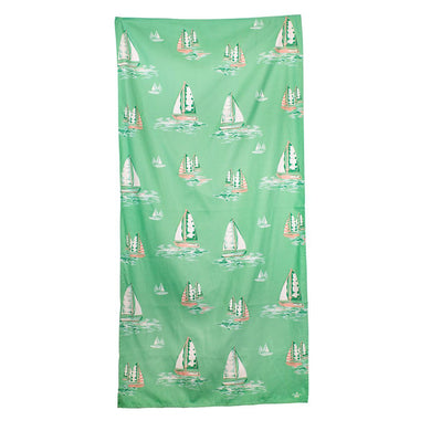 Sail Away Beach Towel | Emerald