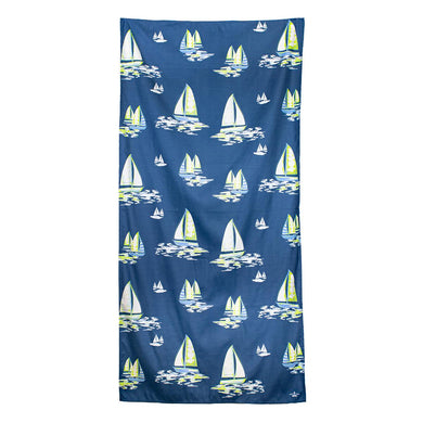 Sail Away Beach Towel | Royal