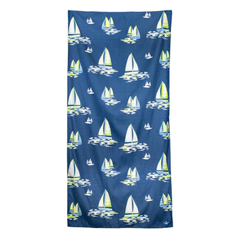 Sail Away Beach Towel | Royal