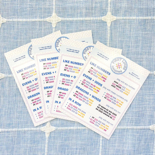 Simplified Mahjong Line Cards