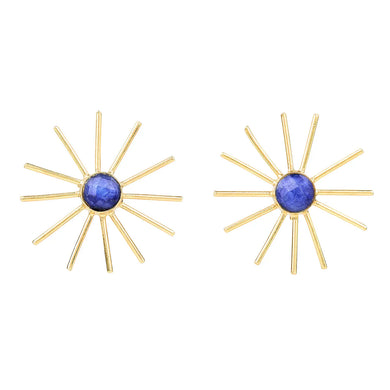 Sapphire Statement Sun Studs