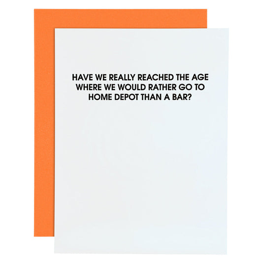 Letterpress Card | Home Depot