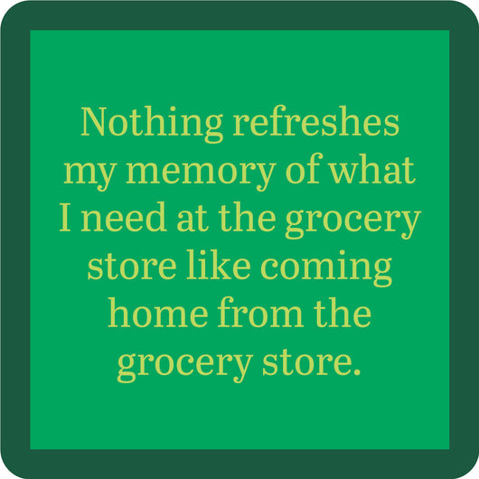 Drinks on Me Coaster | Grocery Store