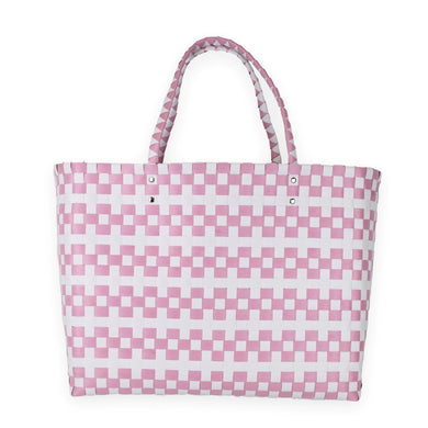 Molly Woven Tote | Pink