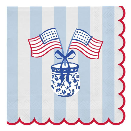 Cocktail Napkin American Stripes