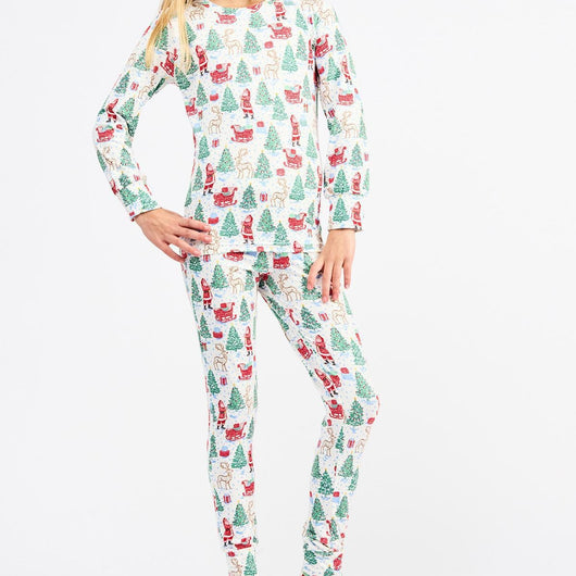 PJ Annie Kid PJs Tidings Toile Multi PK