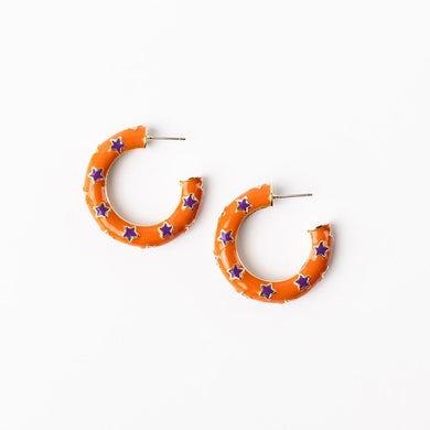 Justine Orange Earrings | Medium