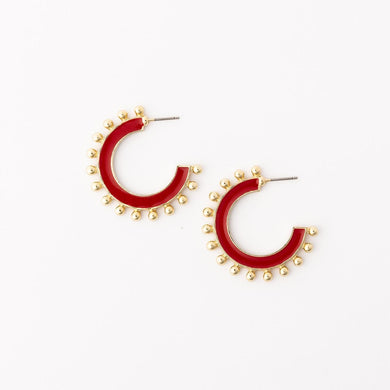 Hadley Red Earrings | Medium