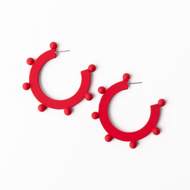 Astrid Earrings | Red