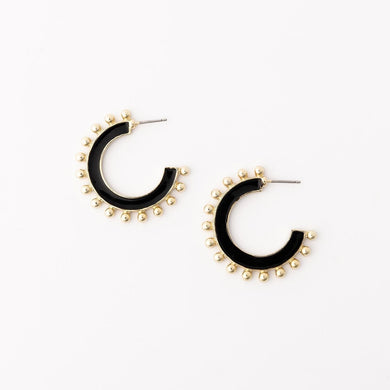 Hadley Black Earrings | Medium