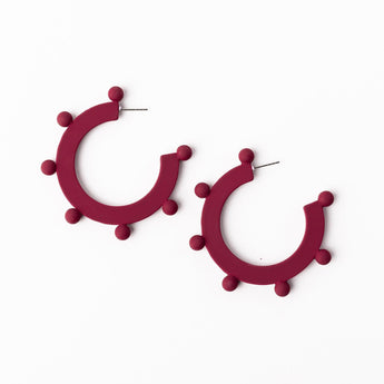 Astrid Earrings | Garnet