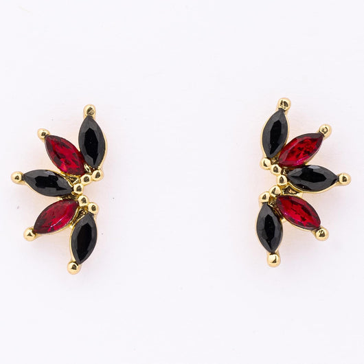 Earrings Jones Garnet & Black