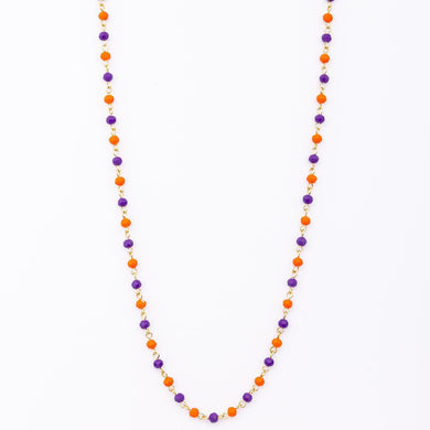 Necklace Macy Purple & Orange
