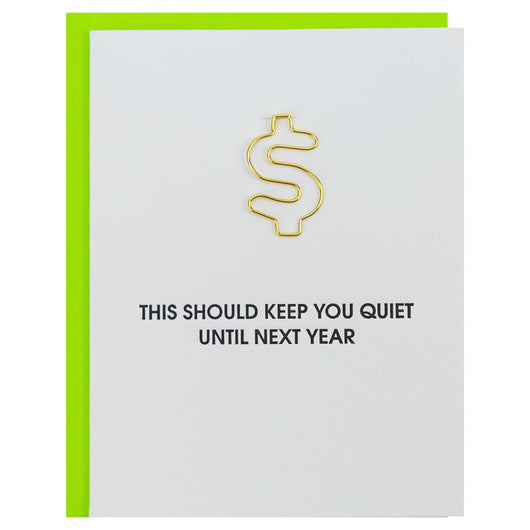 Letterpress Card | Keep You Quiet
