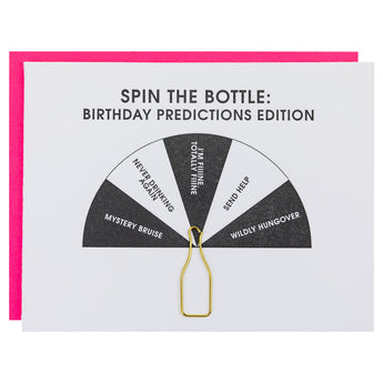 Letterpress Card | Spin the Bottle
