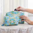 Stained Glass Blue Cosmetic Bags