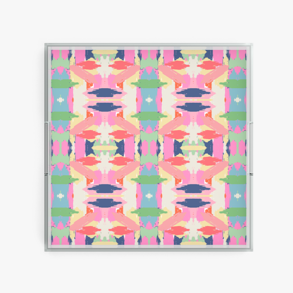 Mila Acrylic Tray | Pink Multi