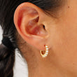 Opal Hoop Earrings