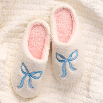 Bow Slippers | Blue