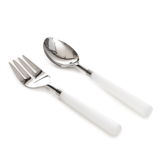 Salad Servers | Bright White