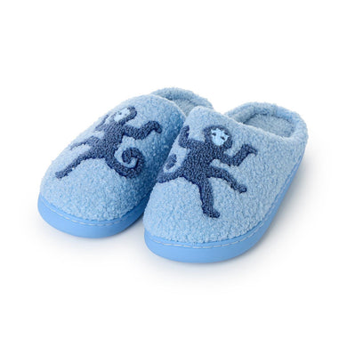 Happy Monkey Slippers | Blue