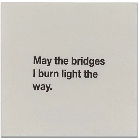 Bridges You Burn | Cocktail Napkins