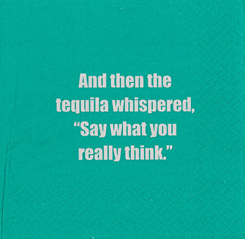 Tequila Whispered | Cocktail Napkins