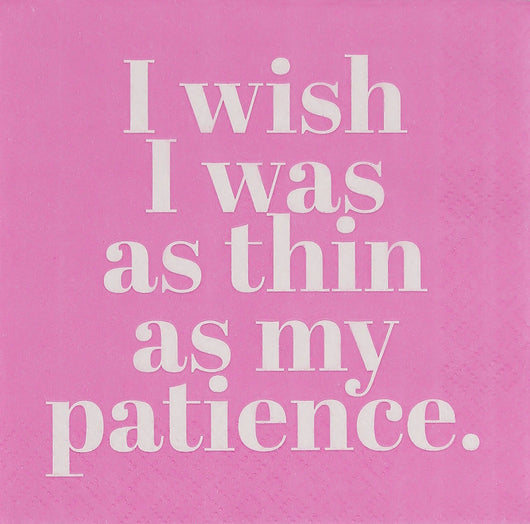 Patience | Cocktail Napkins