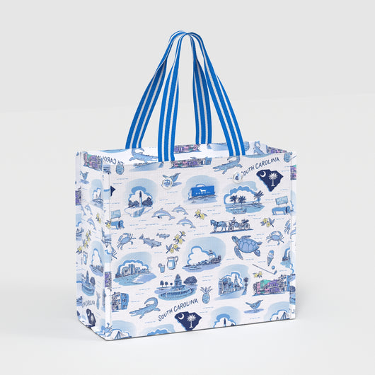 Large Gift Bag • South Carolina Toile