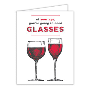 Greeting Card | Age & Glasses of Wine