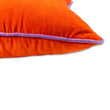 Charliss Velvet Pillow | Orange + Lilac