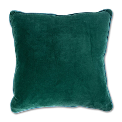 Charliss Velvet Pillow | Green + Aqua