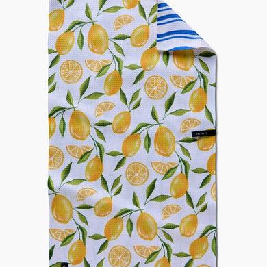 Geometry Double Sided Tea Towel | Lemon Bliss