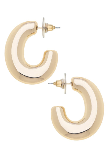 Gia Sculpted Hoops
