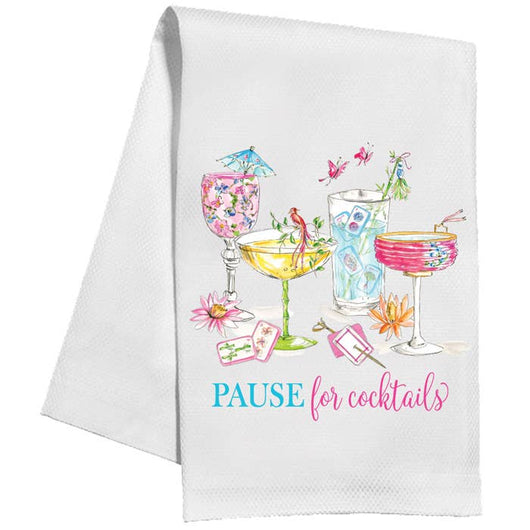 Kitchen Towel | Pause for Cocktails