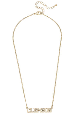 Clemson Varsity Necklace