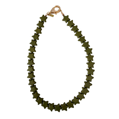Star Mini Necklace • Hunter Green
