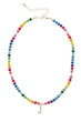 Ruthie Rainbow Initial Necklace