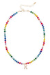 Ruthie Rainbow Initial Necklace