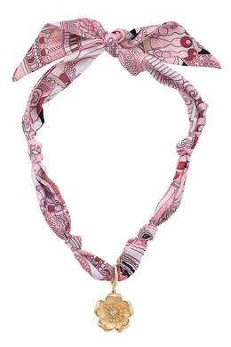 Allegra Blossom Scarf Necklace
