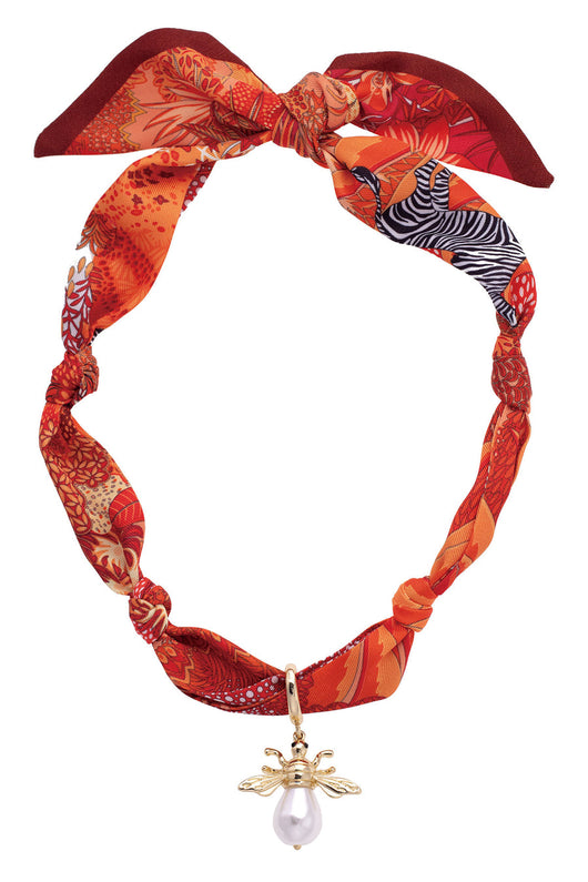 Monroe Pearl Scarf Necklace