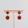 Maisson Wrap Earring | Orange/Pink