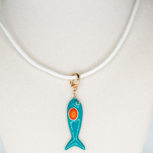 Fish Necklace | Blue