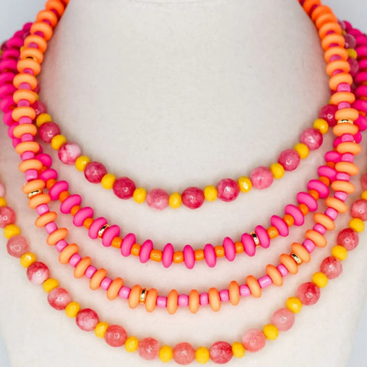 Calypso Necklace | Pink