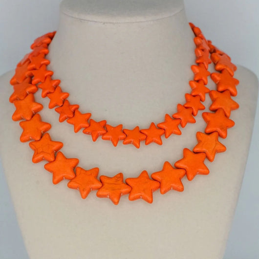 Sea Star Mini Necklace | Orange